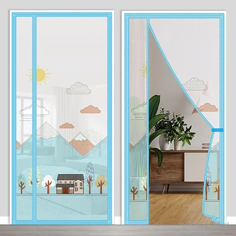 Magnetic Screen Door Curtain, Anti Mosquito Net, Insect Fly Bug Curtains, Automatic Closing Mesh, Summer