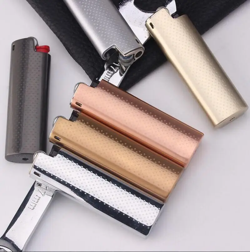 New 1PC Stainless Steel Lighter Case Cover Fits BIC J3 Lighter Lighter Case Cover Gift