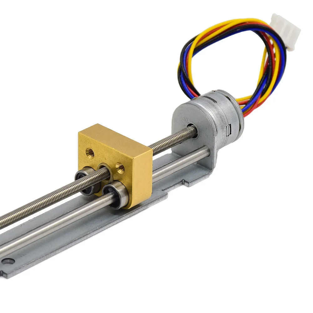 DC 5V/12V Lead Linear Screw Copper Nut Slider Stepper Stepping Motor 2-phase 4-wire 22mm/35mm/ 55mm/ 80mm Stroke DIY 3D Printer