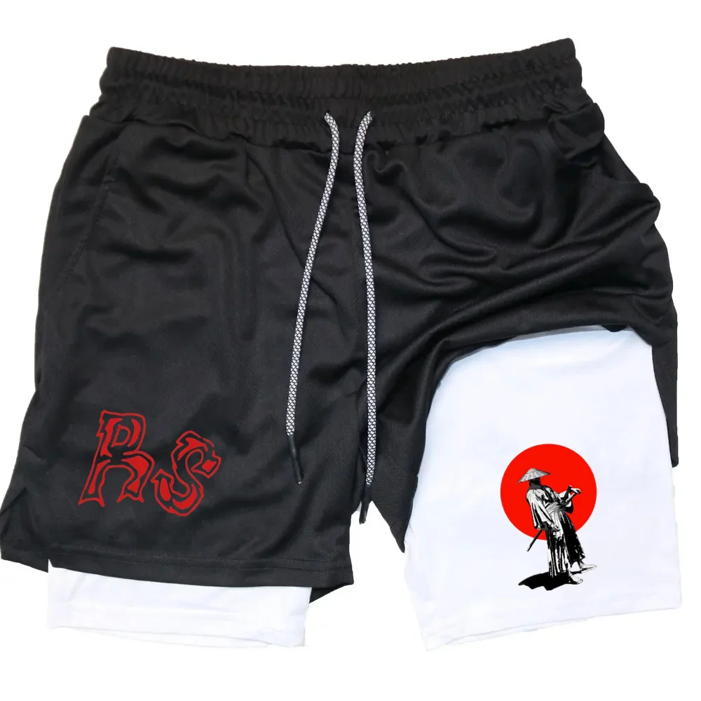 Fashion And Leisure Men Summer Funny Trend Design Shorts Comfortable Anime Gym Comics Pattern Printing Fitness Running Pants