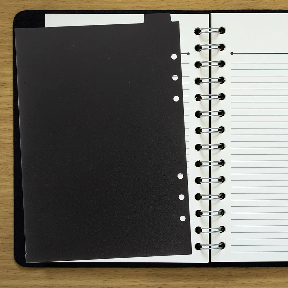 

10pcs PP Loose Leaf Notebook Binder Index Page Markers Notebook Index Dividers Plastic Dividers Office Supplies
