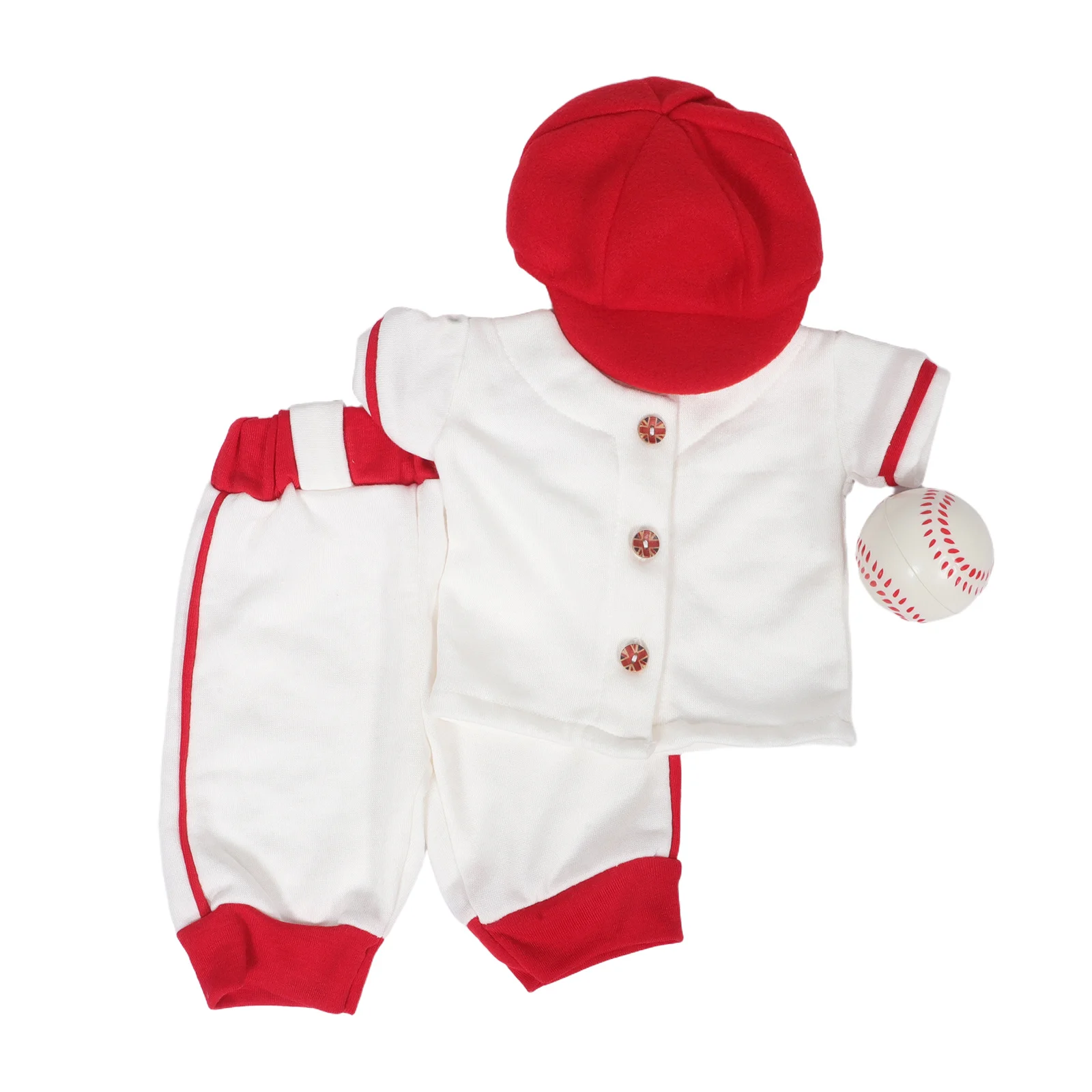 

1Set Newborn Photography Set Baseball Inspired Comfortable Wearable Infant Outfit for Baby Boy Girl Photo Shoot Soft Material