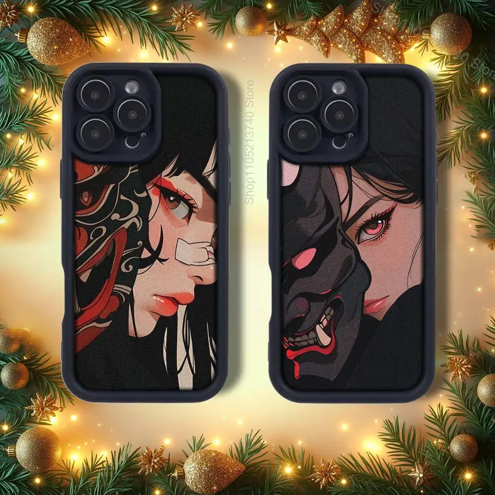 

Geisha Samurai Art J-Japan Phone Case For iPhone 14,12,17,15,11,13,16,Pro,E,Plus,Max,Air,SE4 Soft Silicone Shockproof emery Back