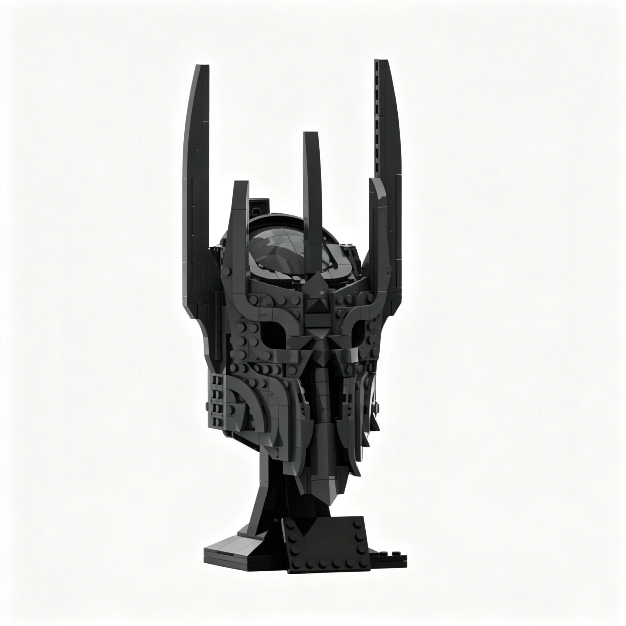 

538pcs MOC Sauron Helmet Shorter Spikes Hobbit Lord Rings The Model Building Blocks Construction Toys Christmas Gifts Education