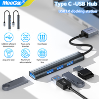 MeeGoo 5-in-2 USB Hub Type c Splitter USB Converter Supports OTG, Phone, Computer, Laptop, USB Flash Drive, SD Card Data Transfe