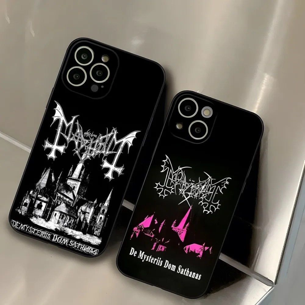 Mayhem Live In Leipzig Burzum Phone Case Fundas Design for iphone 15 14 Pro Max 13 Mini 11 12 Xr X Xs 6s 6 7 8 SE Plus Cover