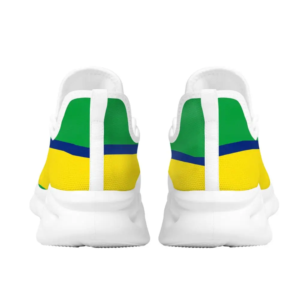 Brazil National Emblem Brand Design Platform Sneakers Large Pentagram Pattern Lace-up Casual Shoes New Breathable Jogging Shoes