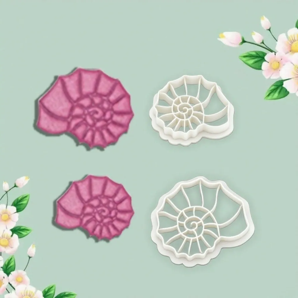 2 Peças Cortadores de Argila em Espiral (Concha de Nautilus) para Modelagem Rápida de Brincos e Pingentes em Argila Polimérica, Ferramenta DIY para Modelagem e Corte de Cerâmica