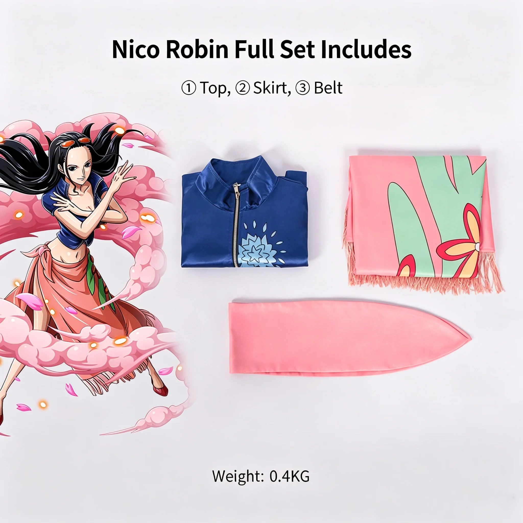 Anime Cosplay Costume Dress Outfits Nico Robin Cosplay Costume  Party Suit Costumes For Girl Halloween Carnival Suit
