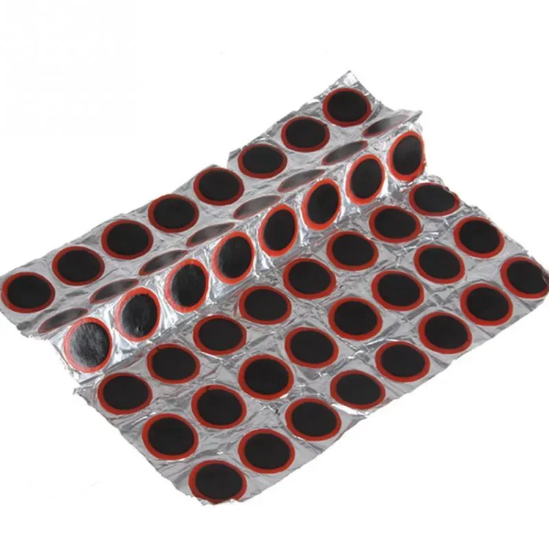 48Pcs Tire Patch Rubber Bike Tyre Repair Pad Portable Tire Inner Tube Pad Bicycle Repair Accessory Repair Cold Patching Film