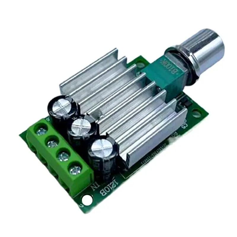 BAAJ-2X PWM DC Motor Speed Controller 12V 24V 10A Adjustable Speed Regulator Dimmer Control Switch For Fan Motor LED Light