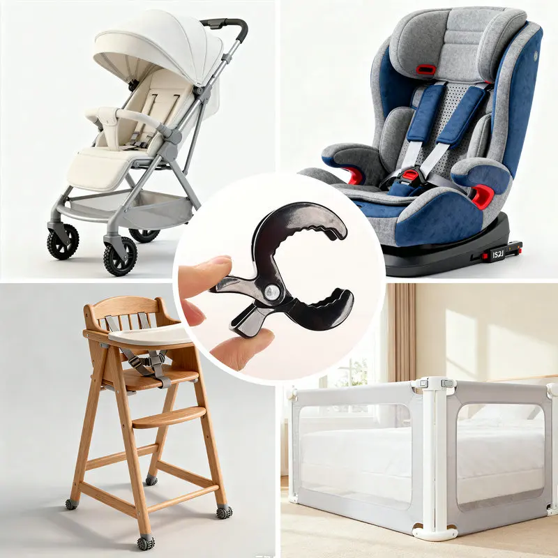 4 قطعة سيارة الطفل لمقعد لعبة مصباح عربة الوتد لربط بطانية ناموسية مقاطع البلاستيك تحديد المشبك عربة طفل الملحقات