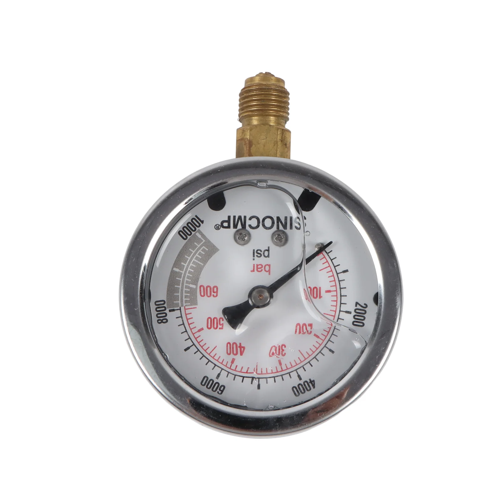 Hydraulic Pressure Gauge 60Mpa 600Bar 10000Psi Hydraulic Air Gas Water Oil Pressure Measuring Tool Manometer For Pump Compressor