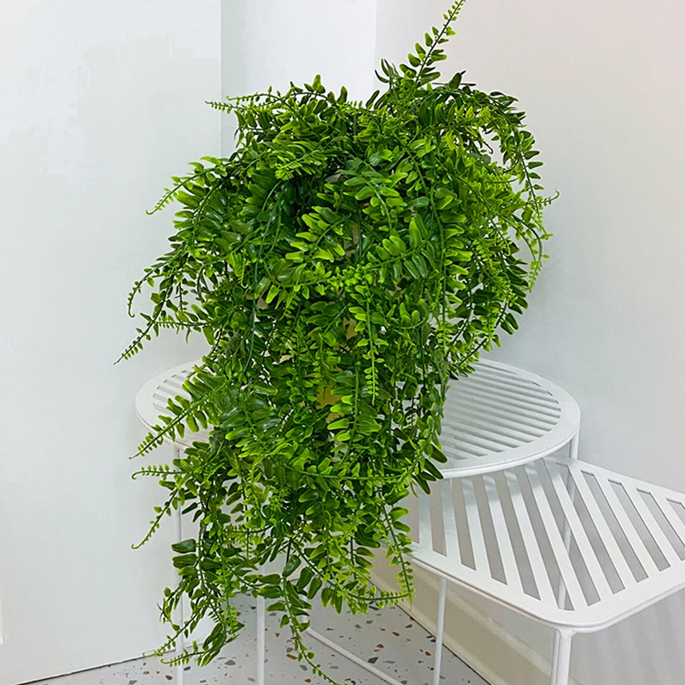 Artificial Hanging Ferns Plants Not Require Maintenance Ornaments Ideal Gifts for Friends Families