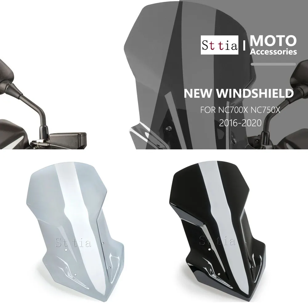 

For Honda NC700X NC750X NC 750 700 X NC 750X NC 700X 2016-2020 Motorcycle Accessories Screen Windshield Fairing Windscreen