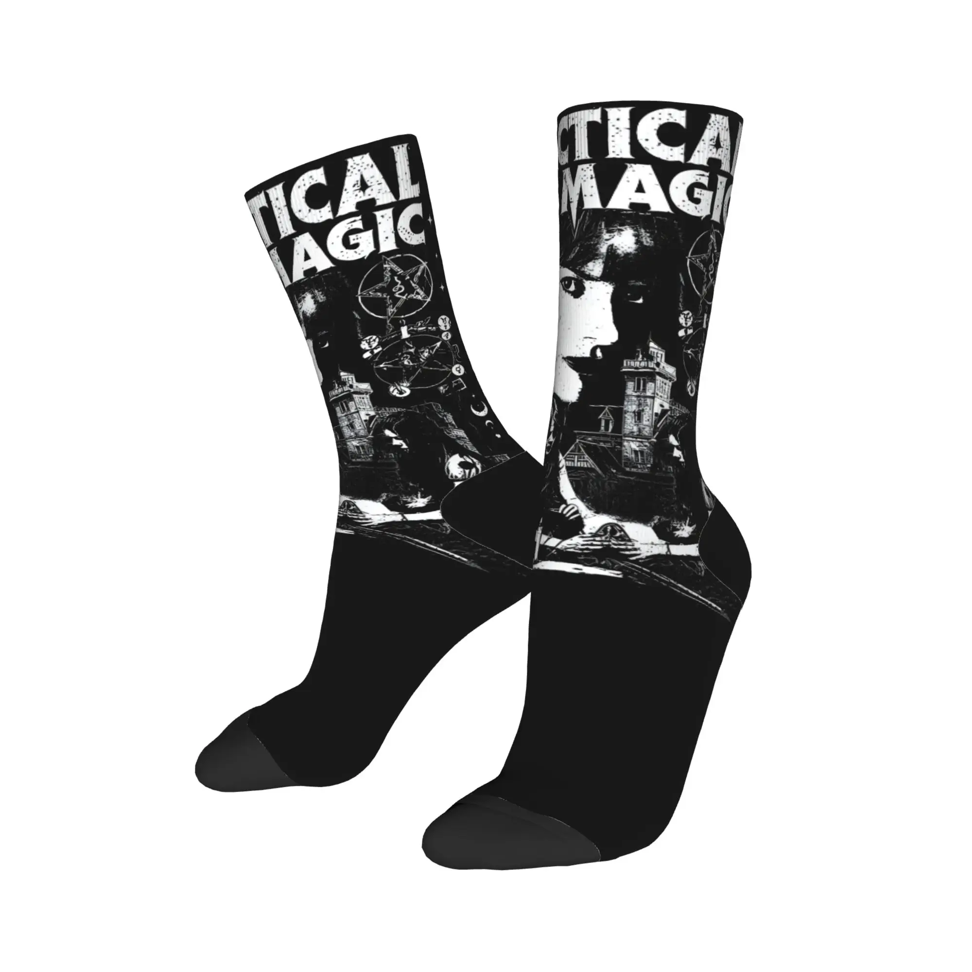 Practical Magics Socks Winter  Stockings Elegant Unisex Men Warm Soft Socks Pattern Outdoor Sports Non Slip Socks