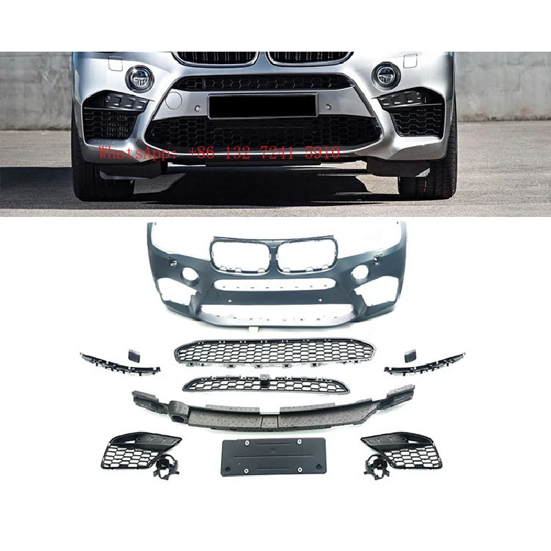 

HongshenSuitable for X5 F15 modification, X5M style body kit, front bumper, rear bumper, side skirts, wheel arches, and exhaust.