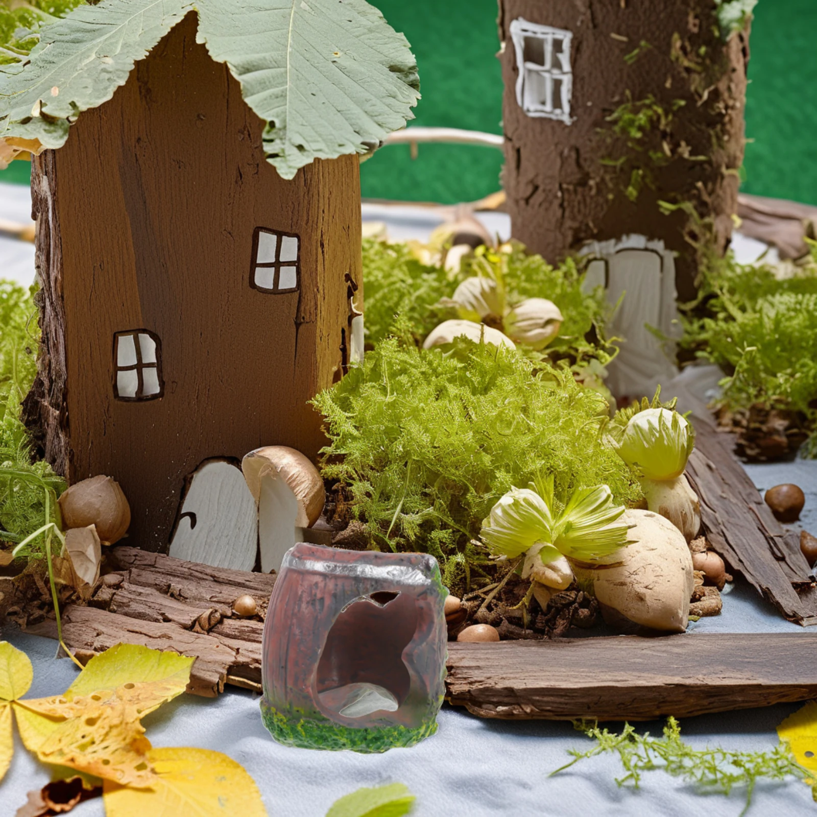 

1PC Reptile Hideout Breeding Box Spider Scorpion Cage ABS Ventilated Small Animal Fish Tank Decoration