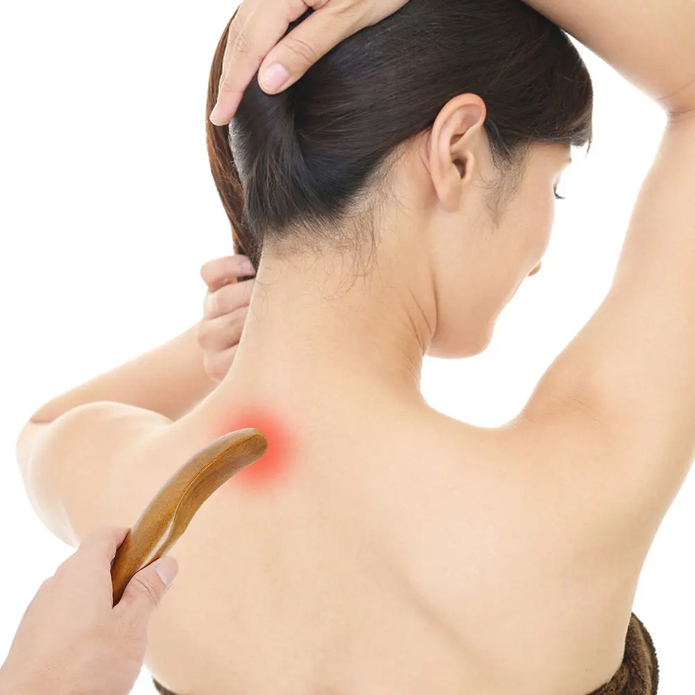 

3pcs Wooden Gua Sha Stick Massage Rod Light Brown Manual Acupressure Pen For Body Neck Shoulder Foot Leg Face Relaxation
