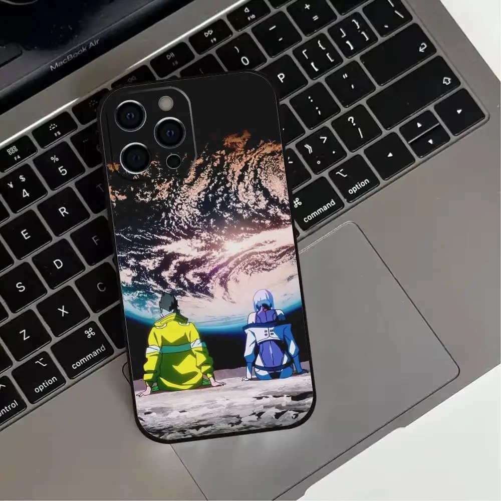 حافظة هاتف Play C-Cyberpunk Game E-Edgerunners لهاتف iPhone 17,16,15,14,13,12,11 Plus، Pro Max، XS، غطاء أسود من السيليكون الناعم