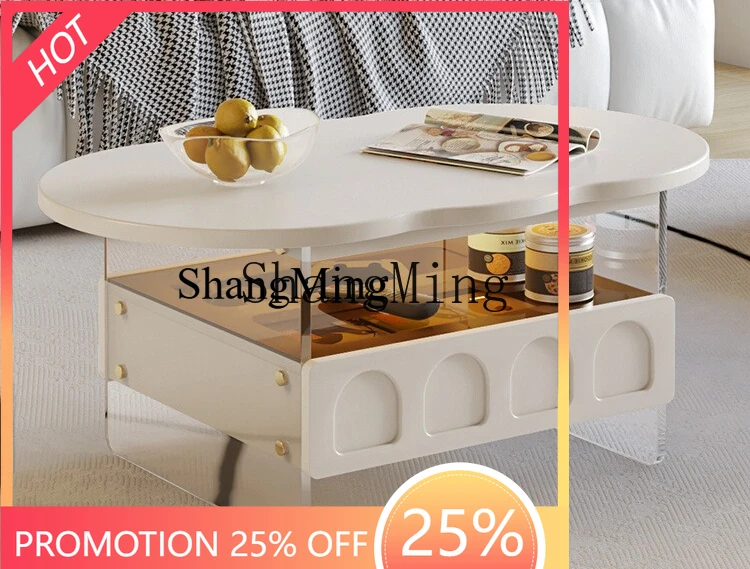 

FG good-looking cream wind cloud coffee table living room household small apartment small tea table tea table modern and simple