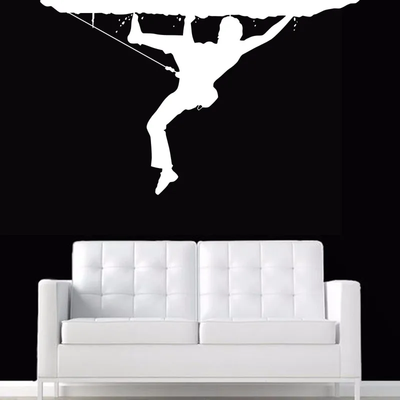 Rock Climbing Wall Sticker Vinyl Climber Wall Decals Pegatina Decor Mural Home Decoration Extreme Sports