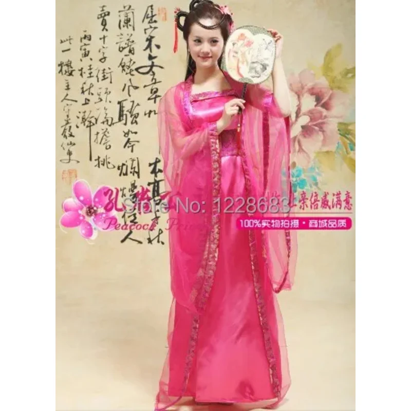 المرأة التقليدية تانغ الصينية القديمة زي جميل الرقص هانفو زي الأميرة سلالة أوبرا فستان هانفو الصيني