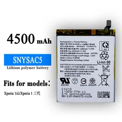 Sostituzione della batteria 4500mAh /17.47Wh SNYSAC5 per batterie per smartphone Sony Xperia 1iii e 10 iii SNYSAC5 + kit di strumenti di riparazione