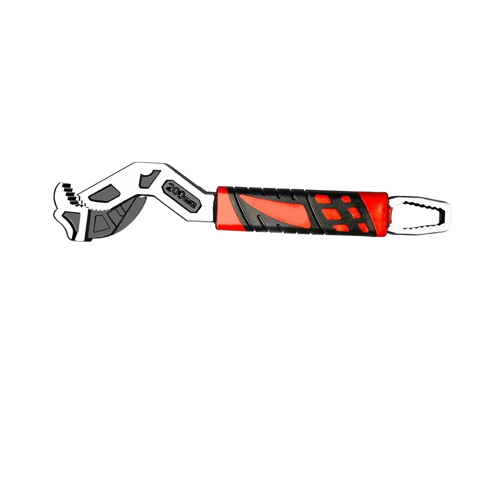 For Pipe Fitting One-Hand Operation Adjustable Wrench 15-35 Mm Adjustable Self Locking Wrench Chromium Vanadium Steel