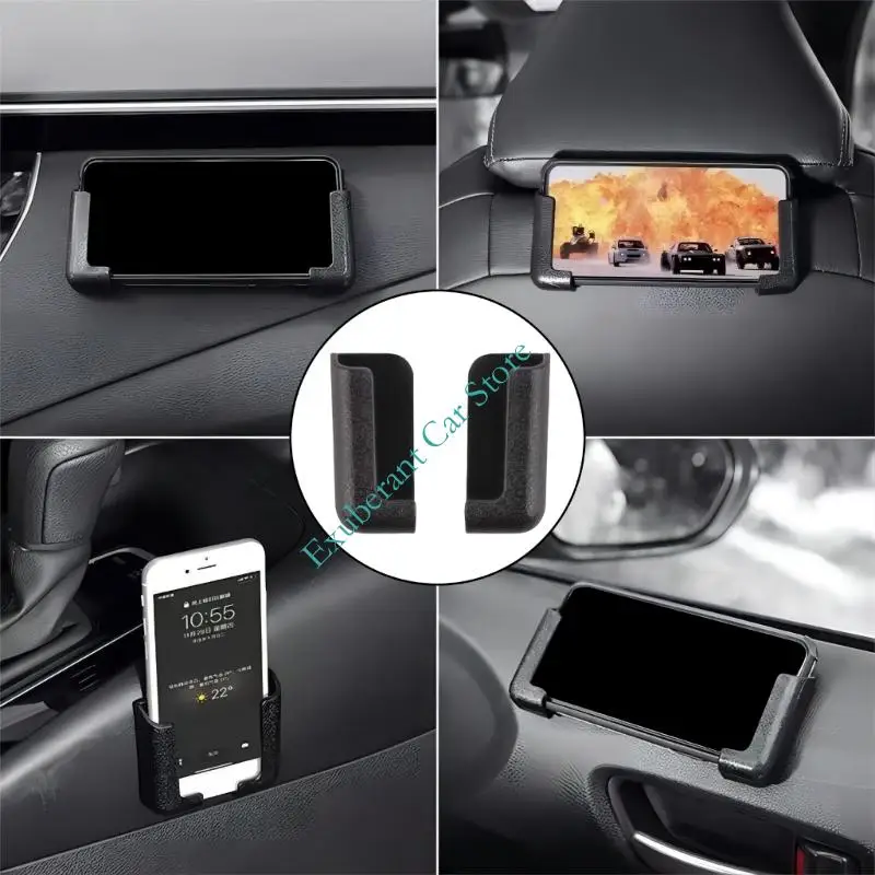 H3CE Anti Vibrations Car Phone Stand Adhesive Installation Multiple Angles Cellphone Holder Space Saving for Car SUV
