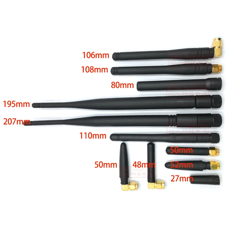 2Pcs Lora 433Mhz Antenna 433M Antenna SMA-J Male High Gain Long Range Aerial For Data transmission module