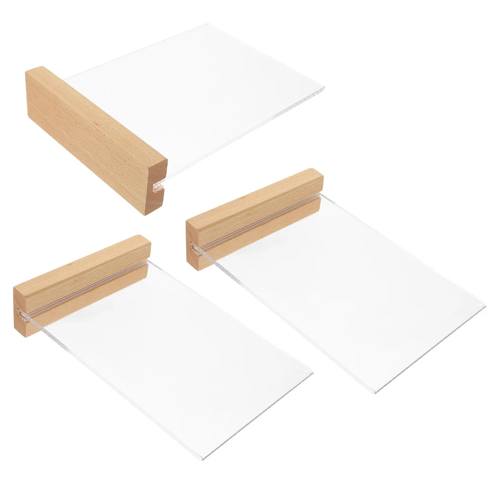3Pcs Professional Acrylic Menu Holders for Tables Stable Design Easy to Use for Busy Settings