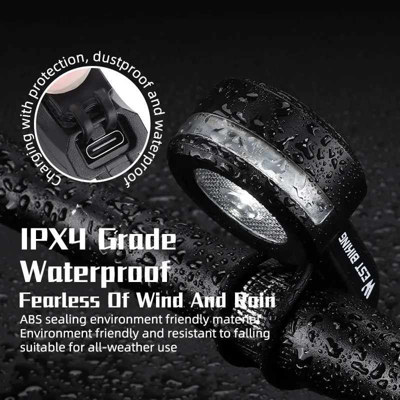 West Biking-Bicicleta Multifuncional Farol Chifre, Alto Brilho, Impermeável MTB Road Bike Front Light, Acessórios de ciclismo