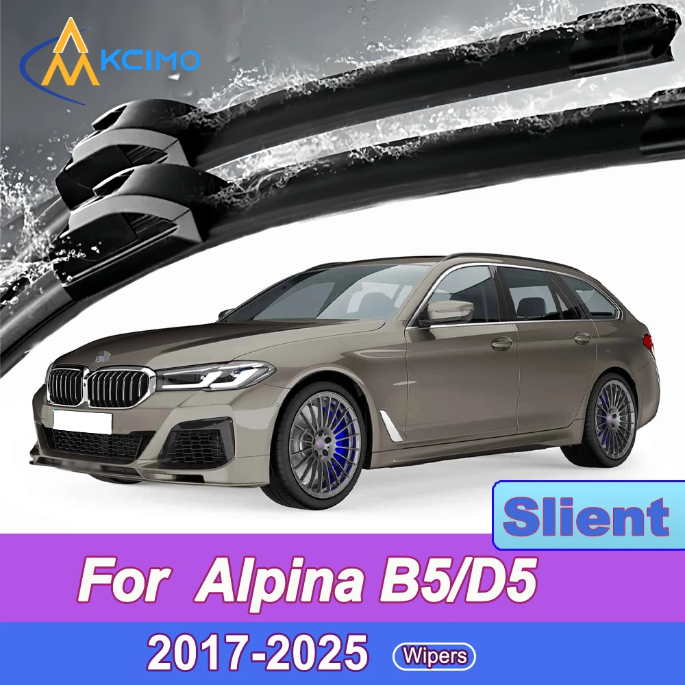 

2Pack Silent Beam Wiper Blades For Alpina B5 D5 G30 2017-2025 Noiseless All-Weather Design Windshield Rain Brush Accessories