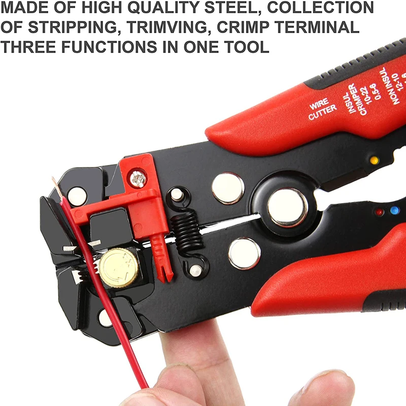 Professional Wire Stripping Pliers 0.2-6.0mm High-precision Automatic Wire Stripper Hand Tool Crimping Terminal Cable Cutter