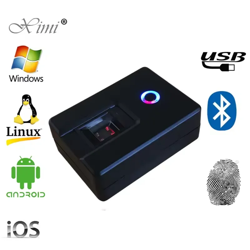 Nuevo Lector de huellas dactilares Digital inteligente Bluetooth compatible con Windows Android IOS Linux 5V USB escáner biométrico de huellas dactilares