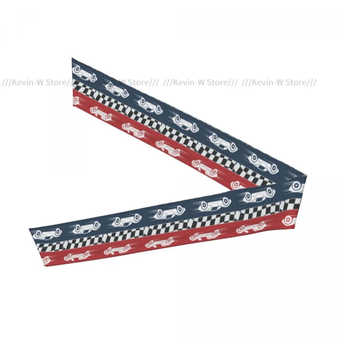 Tie Headbands Vintage Race Cars On Checkered Flag Sports Head Band Athletic Sweatband Bandana Sweat Wicking