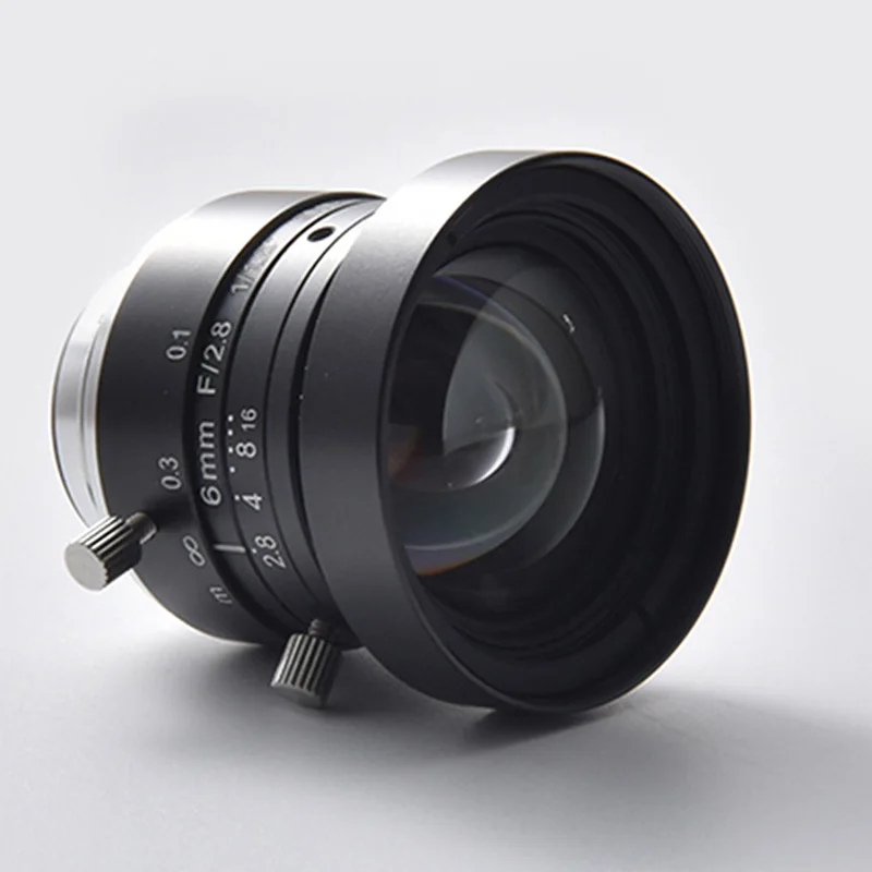 

6 megapixel HT0628C-6MP manual zoom lens 12mm camera high-definition visual detection lens