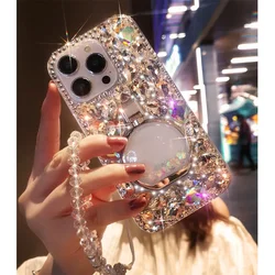 Funda de lujo para teléfono con diamantes de imitación de cristal ostentoso, diseño de diamantes, funda para Samsung Galaxy S24, S25, S20 Plus, S21 FE, S22, S23