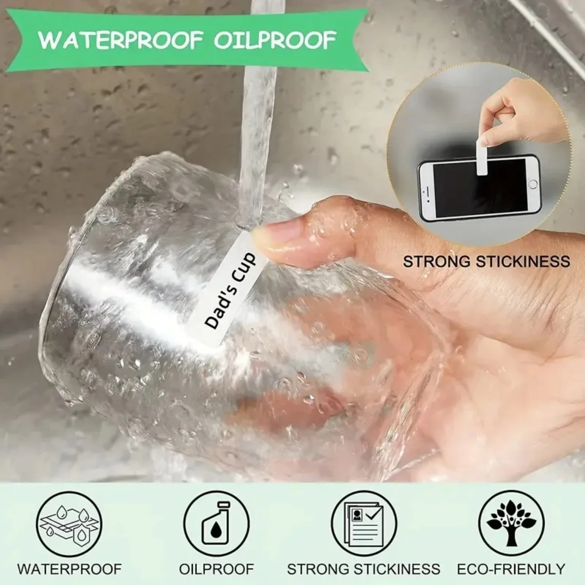 15x30mm 210PCS Thermal Labels tape Waterproof Oilproof Stickers for Kitchen, Office, Cables Cosmetics Compatible Phomemo D30/Q30