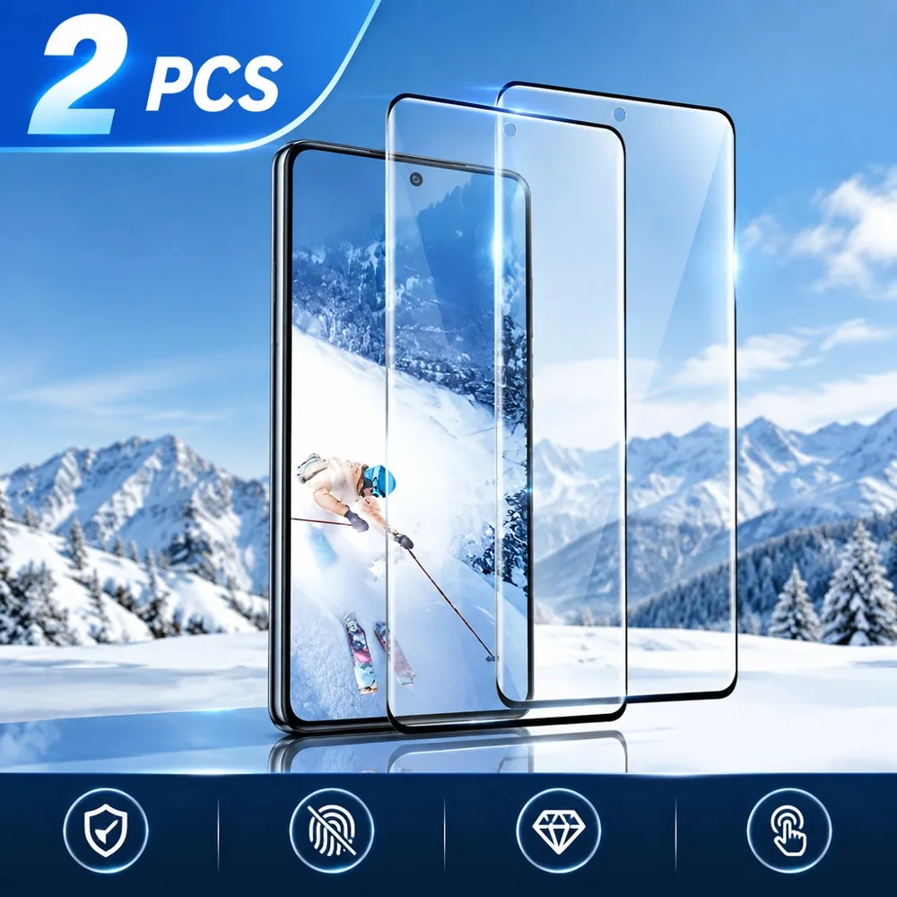 2PCS Tempered Glass For Samsung Galaxy S26 S25 S24 S23 S20 Screen Protector For Samsung Galaxy S26+ S25+ S24+ S23+ S20+