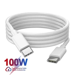 C to C 100W USB C to USB C PD Cable for iPhone 15 Pro Max iPad 10 MacBook Huawei Xiaomi Type C to Type C PD Fast Charging Cable