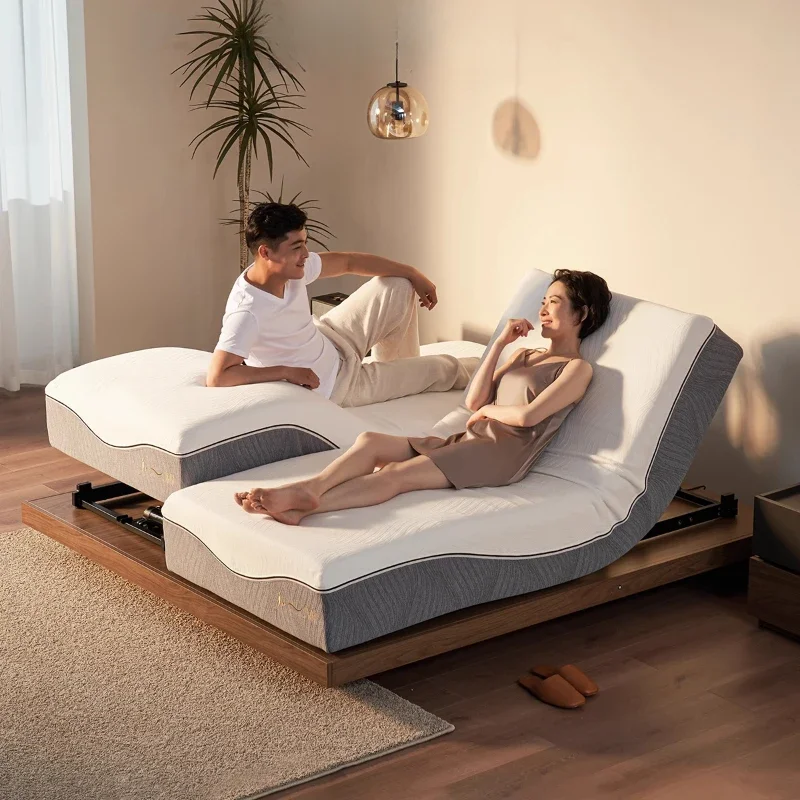 Split intelligent electric mattress vibration massage multi-function, do not disturb each other double bed