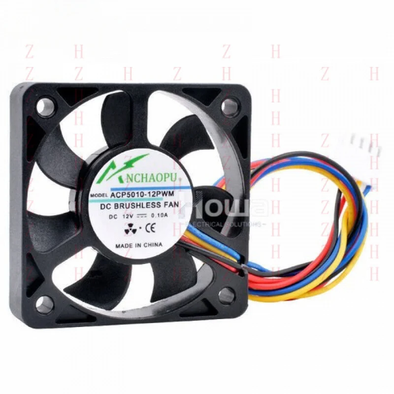 

XXZ для ACP5010-12PWM 50 мм DC12V 0,10A 4-контактный охлаждающий вентилятор для корпуса процессора