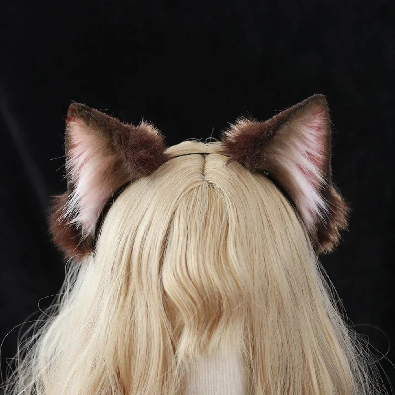 

New Raglan cosplay cat ears hairhoop brown tail cosplay costume accessories for party game cosplay