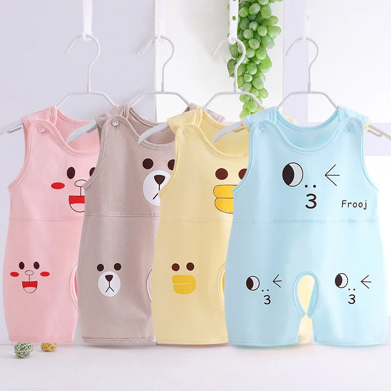 0-2 Years Baby Clothes Boys Summer Thin Cartoon Rompers Baby Girls Short Sleeve Bodysuit Newborn Infants Jumpsuit New Costume