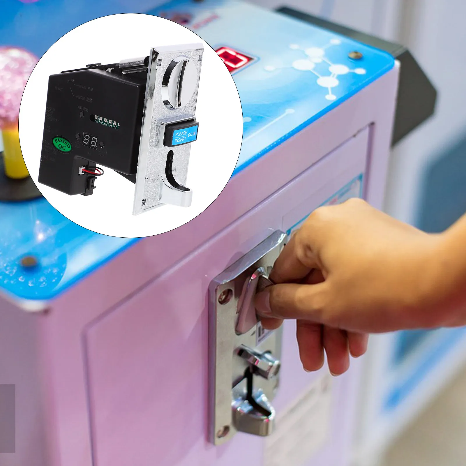 

Электронный монетоприемник-селектор для стиральных машин, торговых автоматов и игровых автоматов (на несколько видов монет)