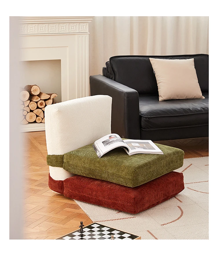 Nordic fabric sofa module single household small apartment living room  block Japanese tatami sofa