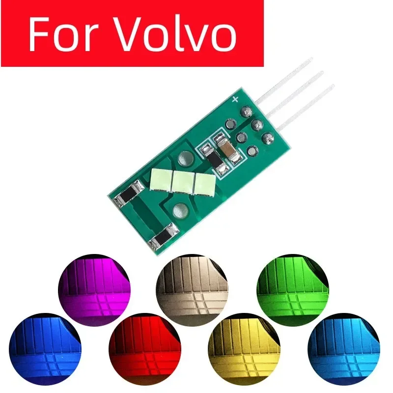 Image of Für Volvo V40 V60 S60 S80 XC40 XC60 XC90 Auto Innen Fußraum Lichter 12V LED Tür Atmosphäre Lampe Stamm lampen Lampen Zubehör