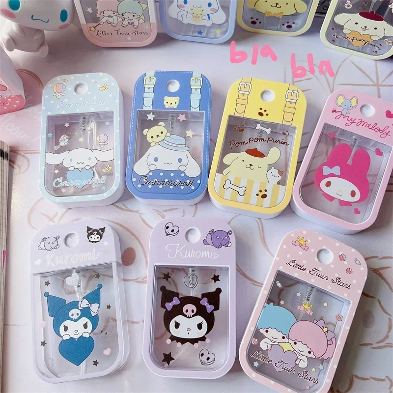 45MLSanrio Peripheral Plastic Dispensed Spray Bottle Kawaii HelloKitty Cinnamoroll My Melody ABS Anime Travel Portable Girl Gift